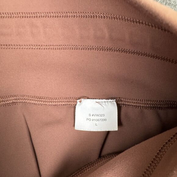 Vuori Daily Leggings Womens Large Brown High Rise Drawsting Stretch Gym Workout - Picture 5 of 10